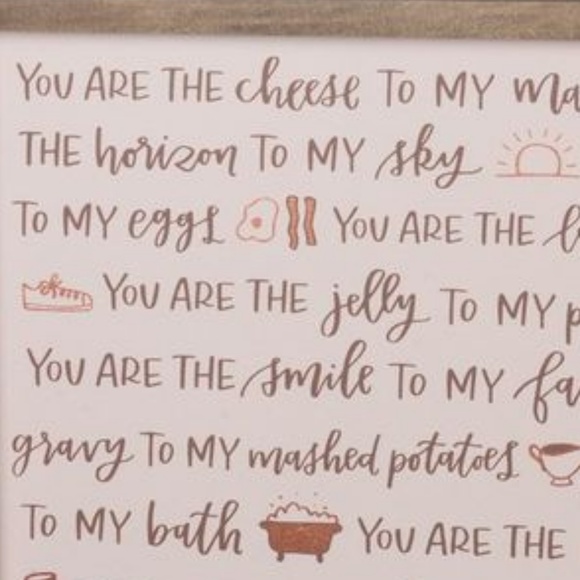 Inset Kitchen Wall Sign The Cheese To My Macaroni - Picture 2 of 2